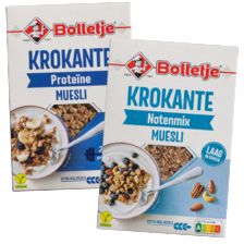 Bolletje krokante ontbijtgranen